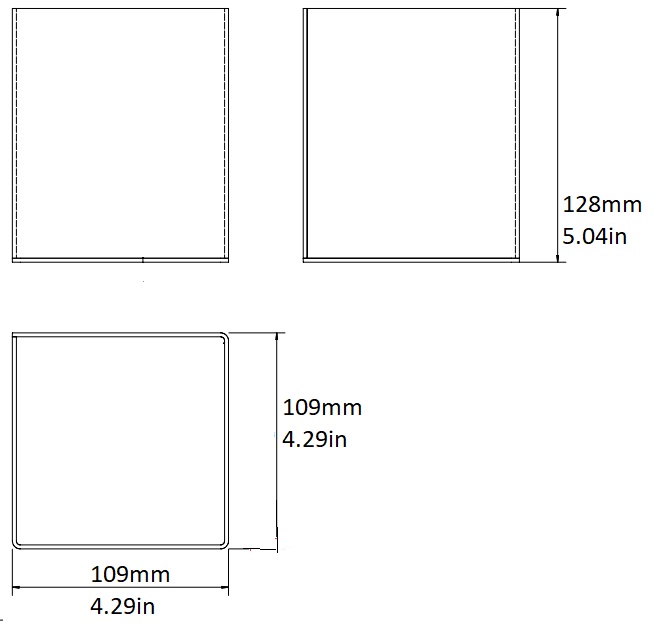 rattleware Straw Holder, Acrylic, 4"x4"x4.75", 05289 - Image 2