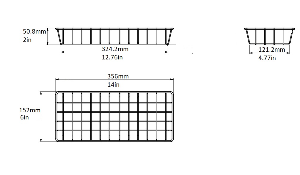 rattleware Basket, Wire, 14"x6", Silver 06110-S - Image 2