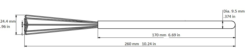rattleware Triangle Whisk, 10.25" - Image 2