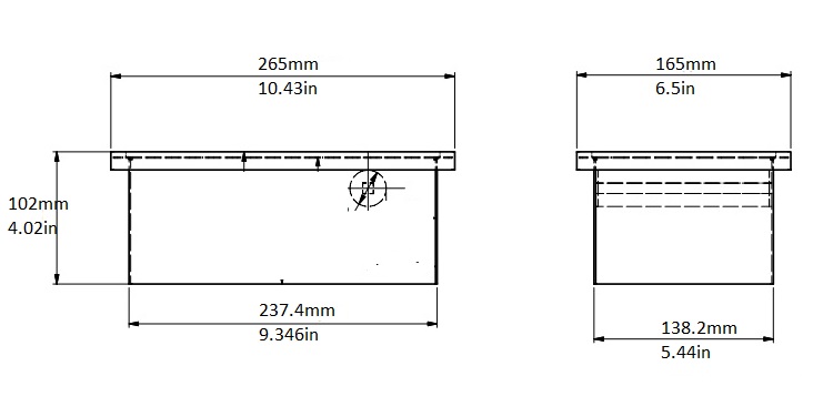 rattleware Knock Chute, 9"x5.5"x4" - Image 2