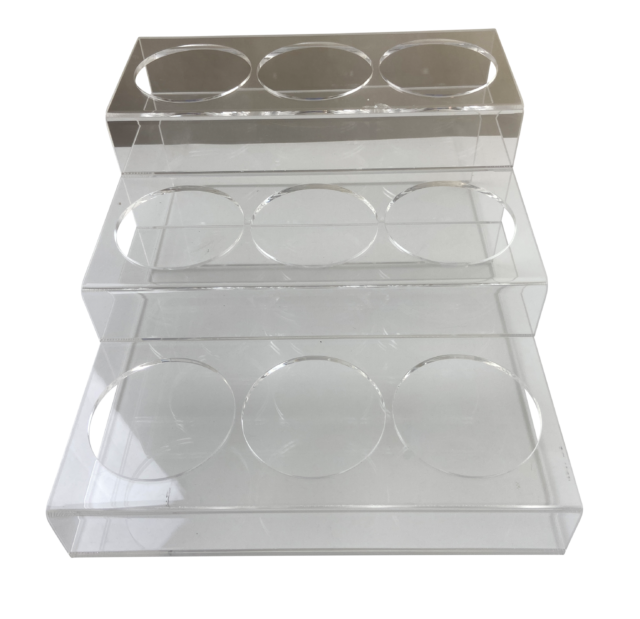rattleware 9 Bottle Rack, Acrylic, 12"x15.2"x6.25"