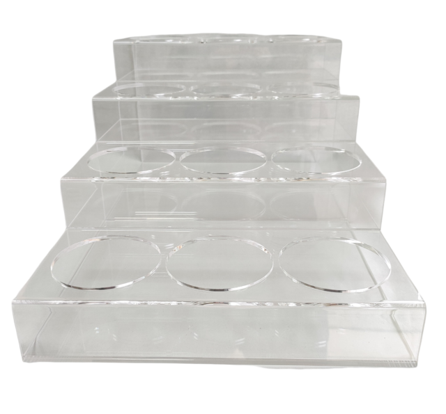 rattleware 12 Bottle Rack, Acrylic, 12"x20"x8.25"