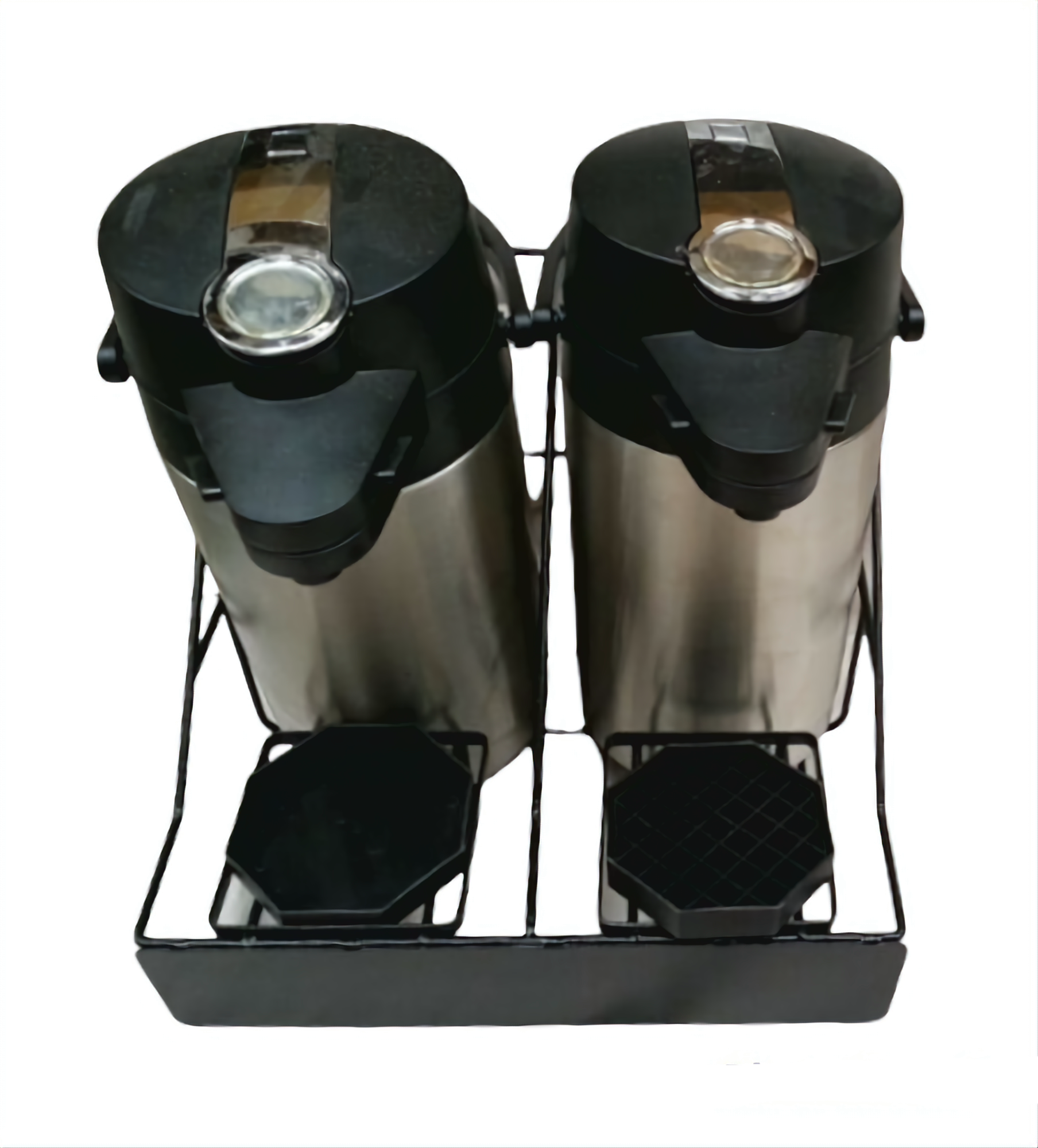 rattleware 2 Airpot Serving Rack, Black, RW843 - Image 3