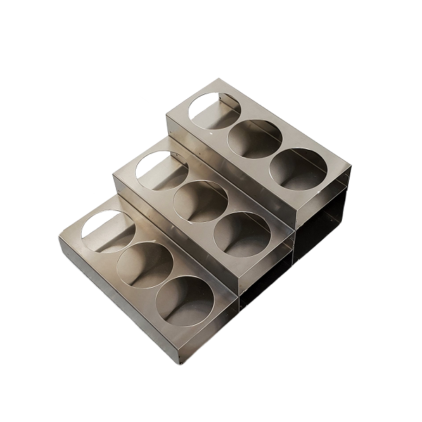 rattleware 9 Bottle Rack Brushed Stainless Steel