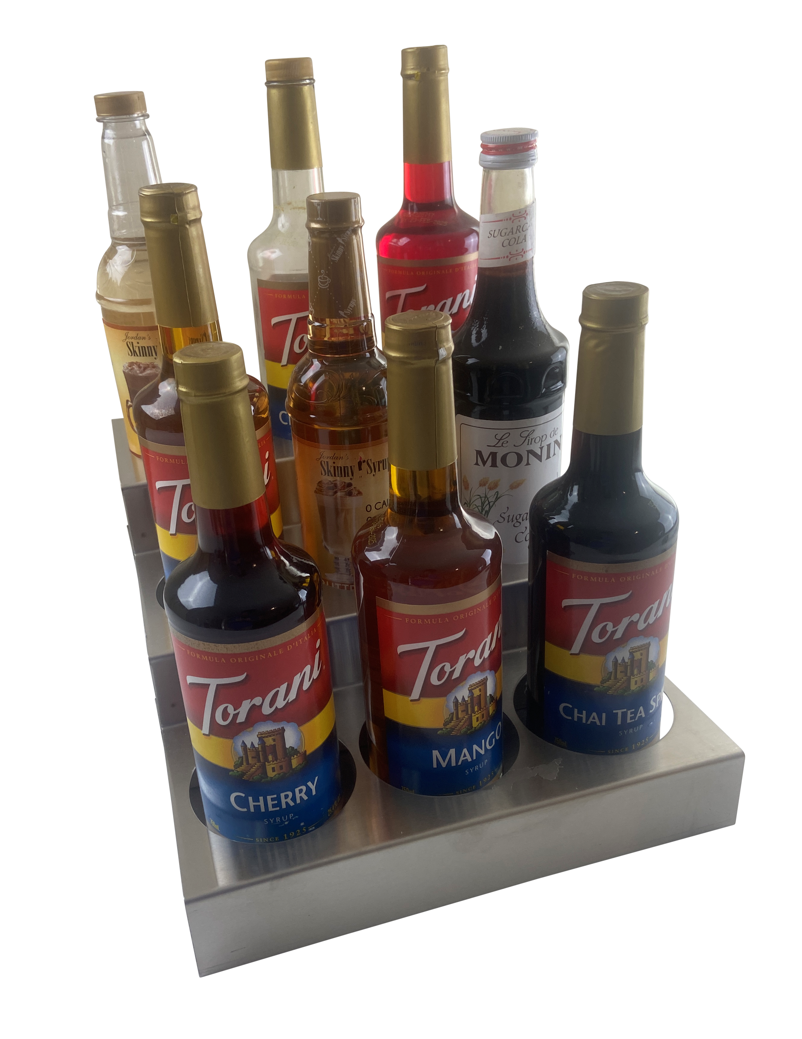 rattleware 9 Bottle Rack Brushed Stainless Steel - Image 3