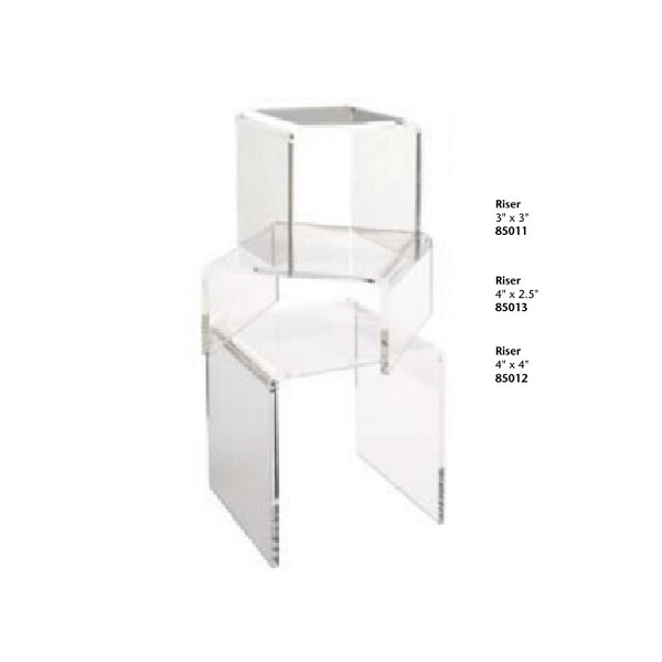 rattleware Riser, Acrylic, 3"x3", 85011