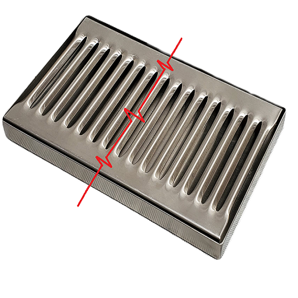 rattleware Drip Tray, 60in, Stainless Steel
