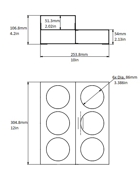 rattleware 6 Bottle Rack Brushed Stainless Steel - Image 3