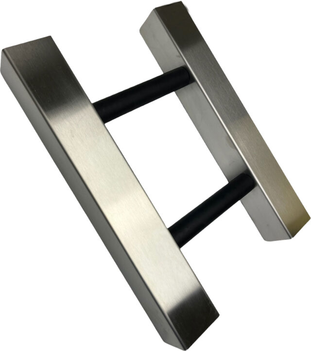 rattleware Knock Chute Made for Slim Jim Garbage Can Double Sided Stainless Steel