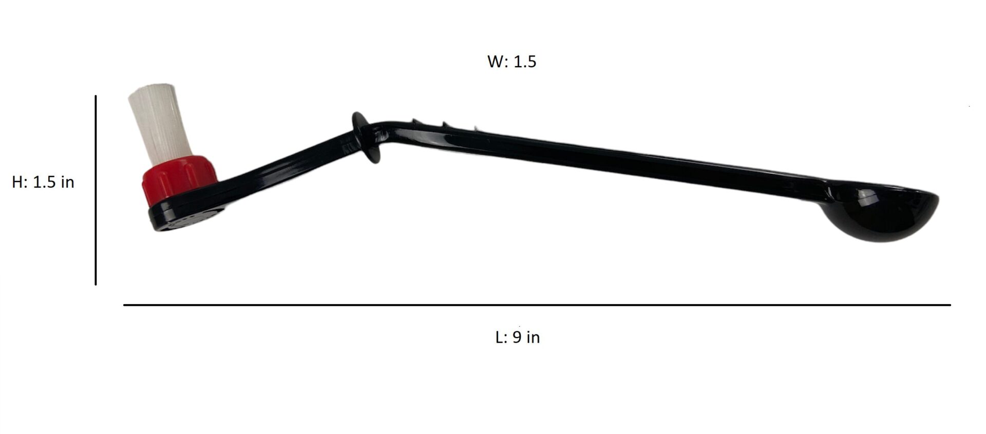 rattleware Black Handled Brush with Scoop and Rotating Head - Image 5