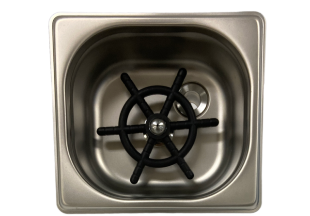 rattleware Stainless Steel Pitcher Rinser 6.4" x 7" x 2.8"