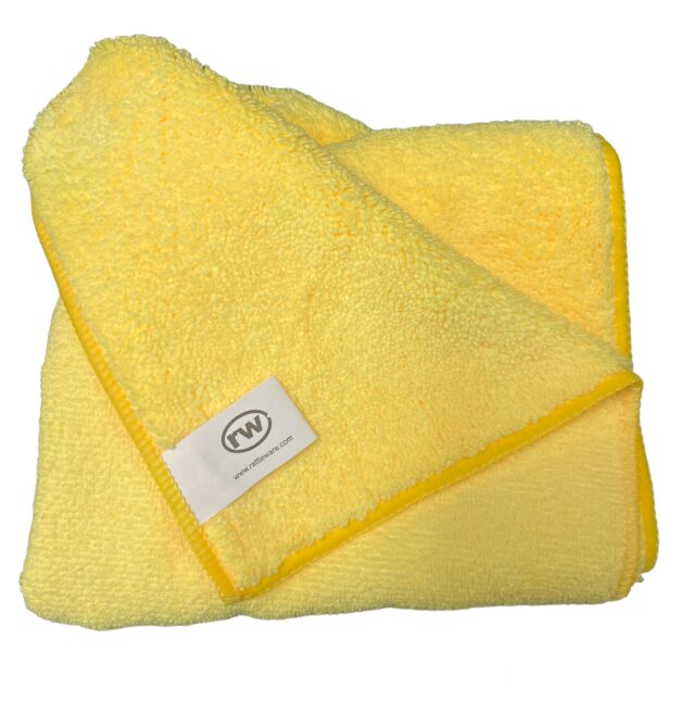 rattleware Microfiber Barista Cloth High Visibility Yellow Pack of 10