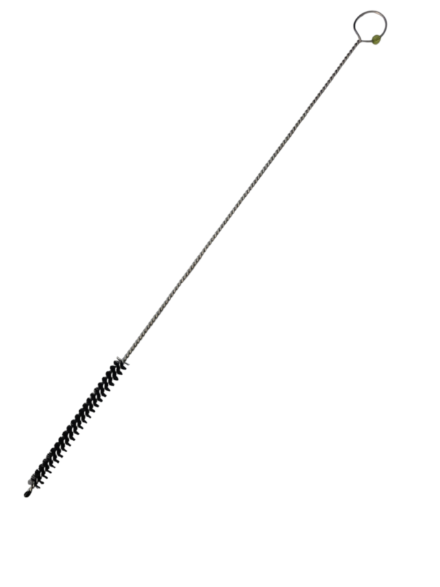 rattleware Steam Wand Brush, Bristle Diameter 6mm, Black Small 10" Yellow Bead