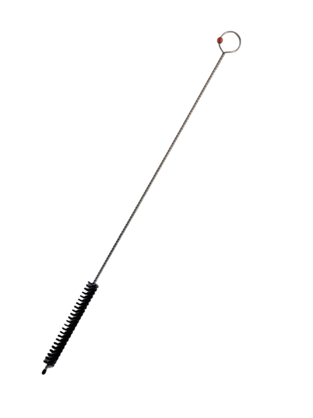 rattleware Steam Wand Brush, Bristle Diameter 8mm, Black Medium 10" Red Bead