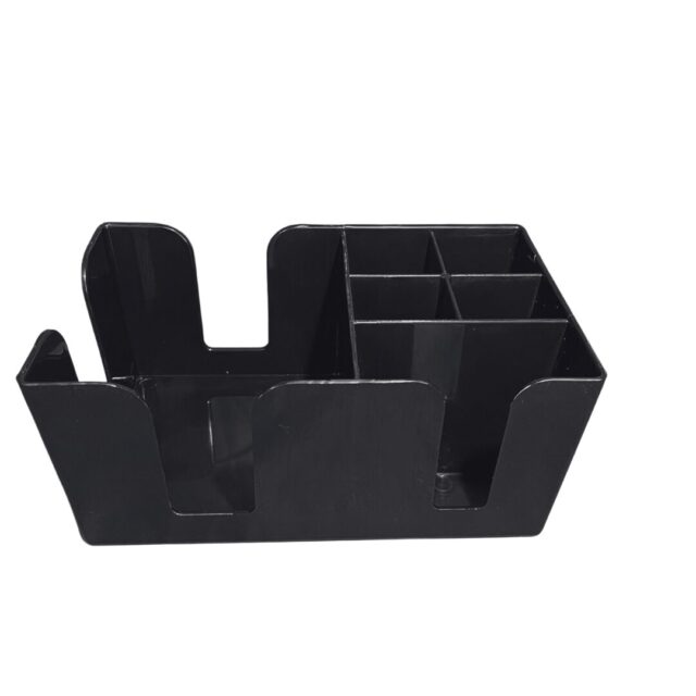 rattleware Bar Caddy 6 Compartment PC Black