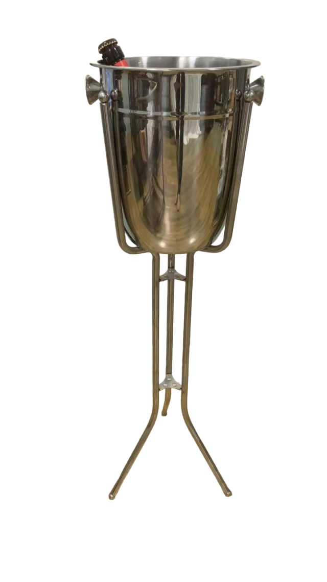 Ice Pail with stand, Stainless, Approx. 5L