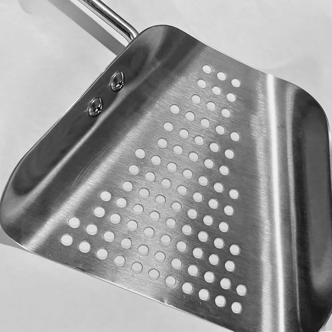 Scoop, Stainless Steel, for Popcorn, Right Hand, Black Handle - Image 5