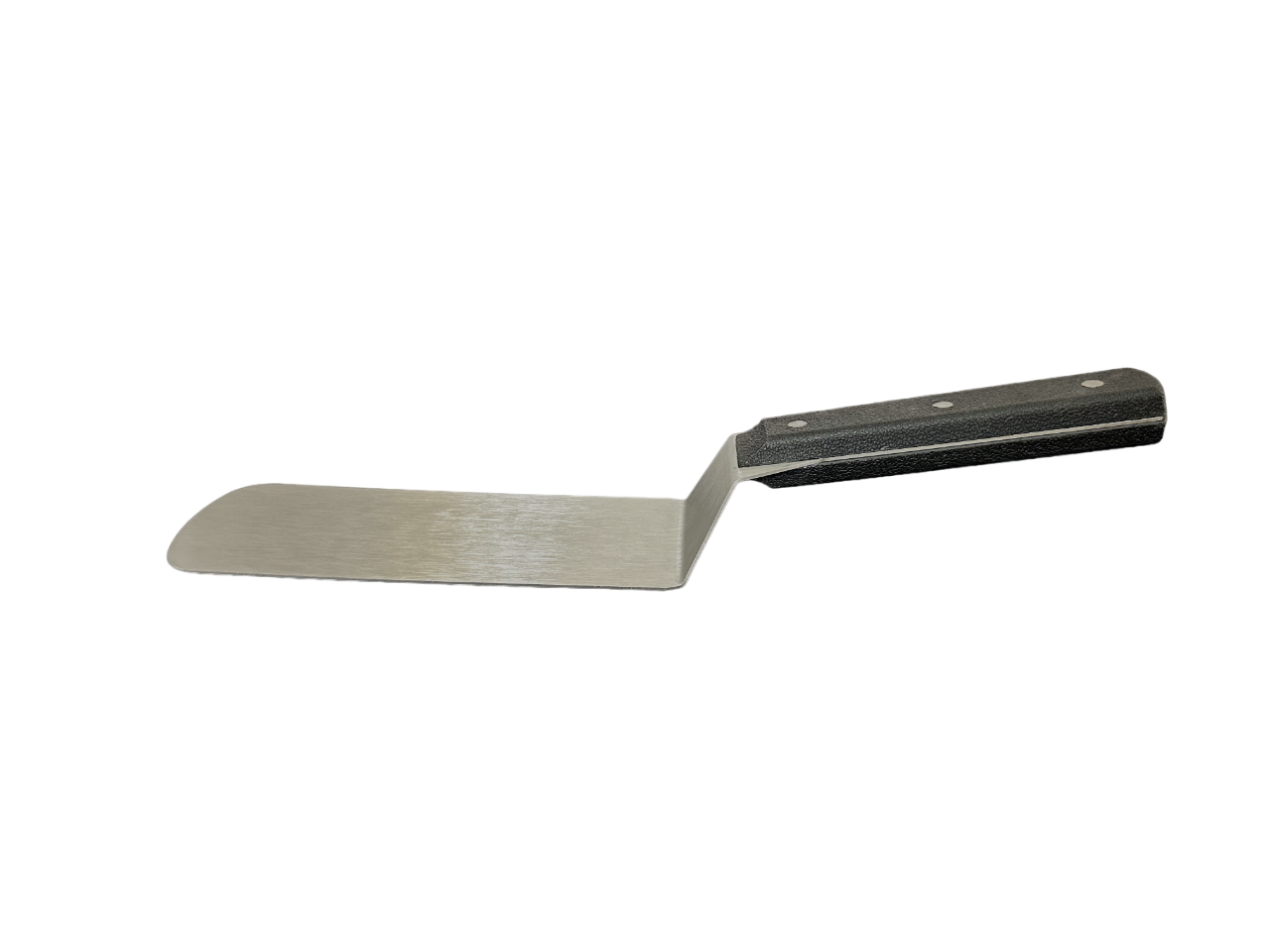 Stainless Steel Spatula, Black Handle, 8" x 3" Blade - Image 4