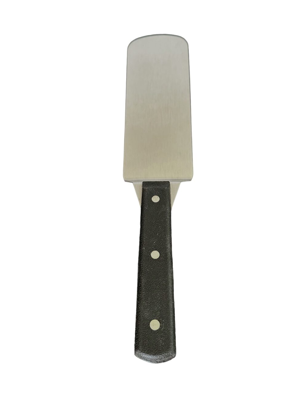 Stainless Steel Spatula, Black Handle, 8" x 3" Blade - Image 5