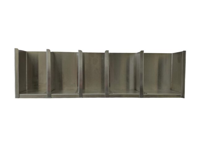 Cup/Lid Dispenser, Stainless Steel, 5 Compartments