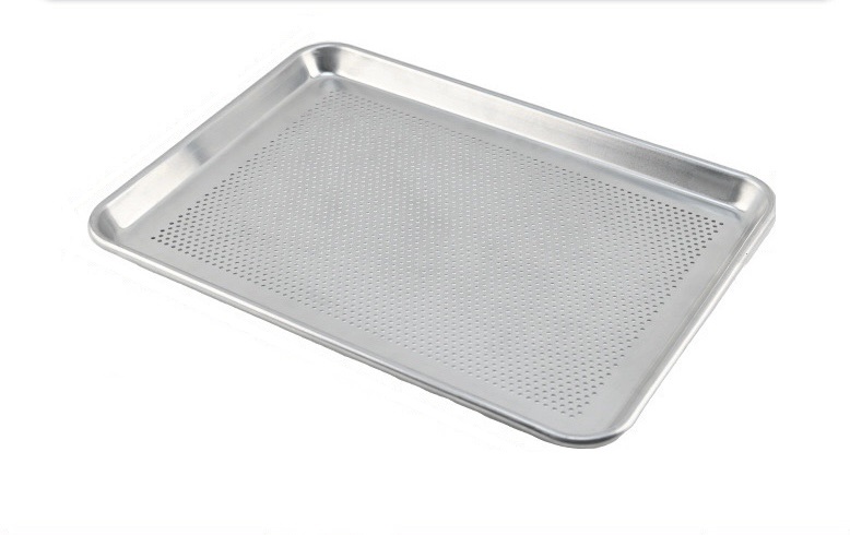 Quality Industries Baking Tray, Aluminum, with Holes for Airflow, 26"x18"x1"