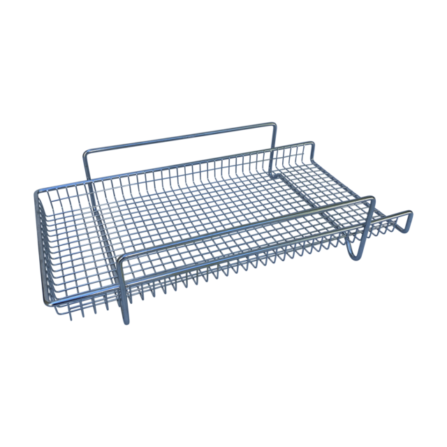 Quality Industries Wire Basket, Nugget Transfer, 18"x10"x1.7"