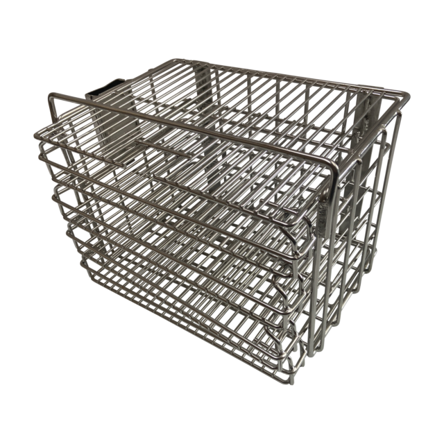 Quality Industries Basket, 4 Tier, Stainless Steel, 9.6" x 13.1" x 9.8"