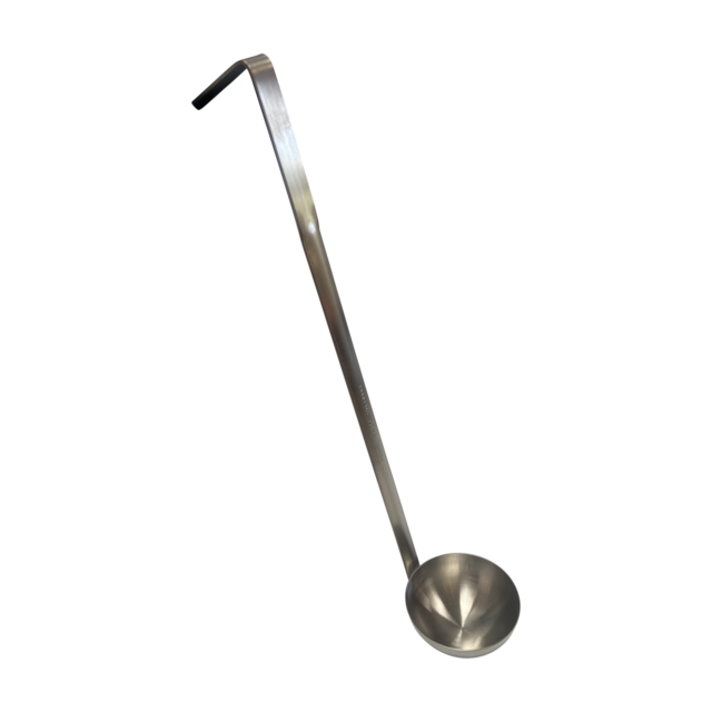 Quality Industries Stainless Steel Ladle, 3oz Serving Tool, 13in