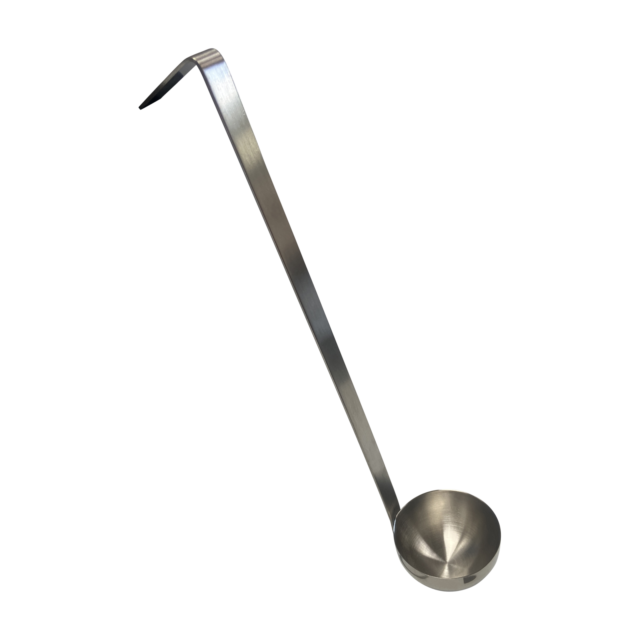 Quality Industries Stainless Steel Ladle, 4oz, Thick Bowl, 13.8"