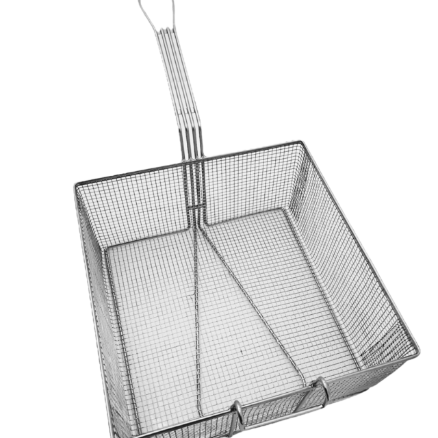 Quality Industries Basket, Fryer, 13.4" x 13" x 6.9" Basket Size, Stainless Steel