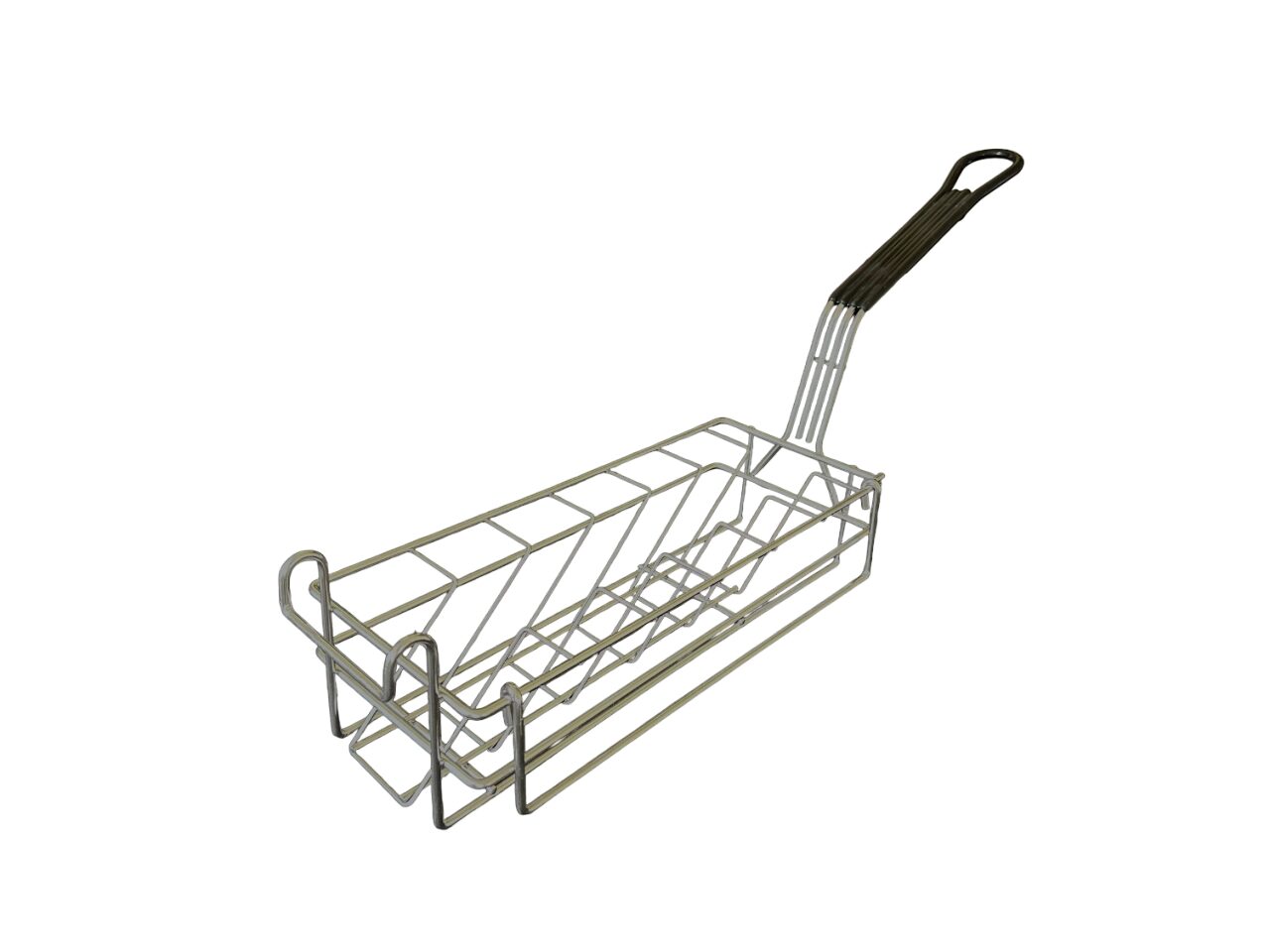 Quality Industries Fry Basket, Stainless Steel, Cutlet/Patty, 13.5"x5.4"