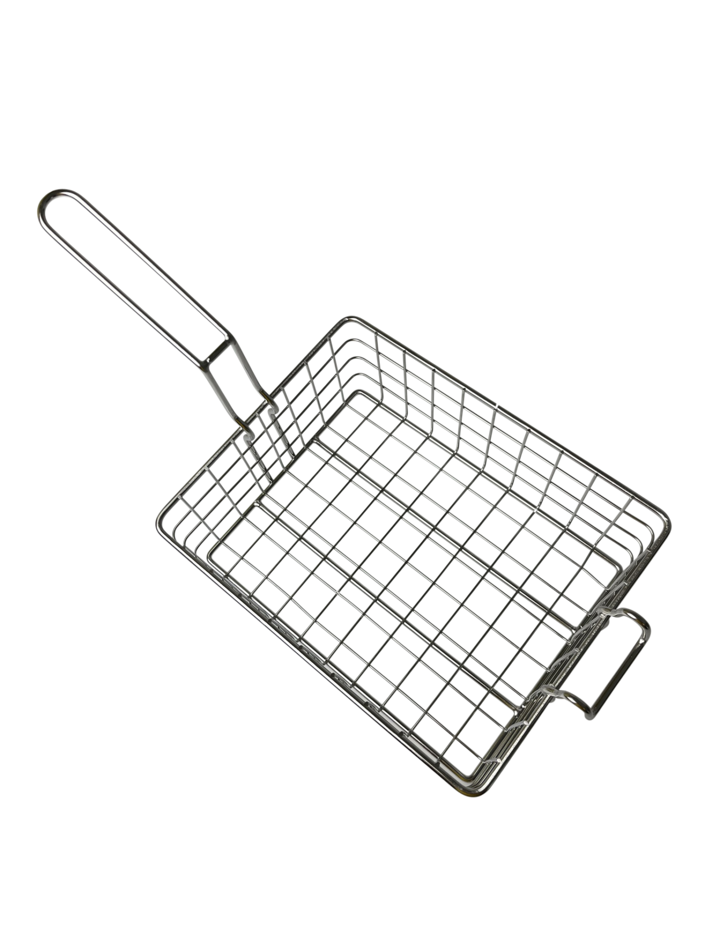 Quality Industries Dip Basket, Stainless Steel, Hooked, Half Sized, 10"x8"x4"
