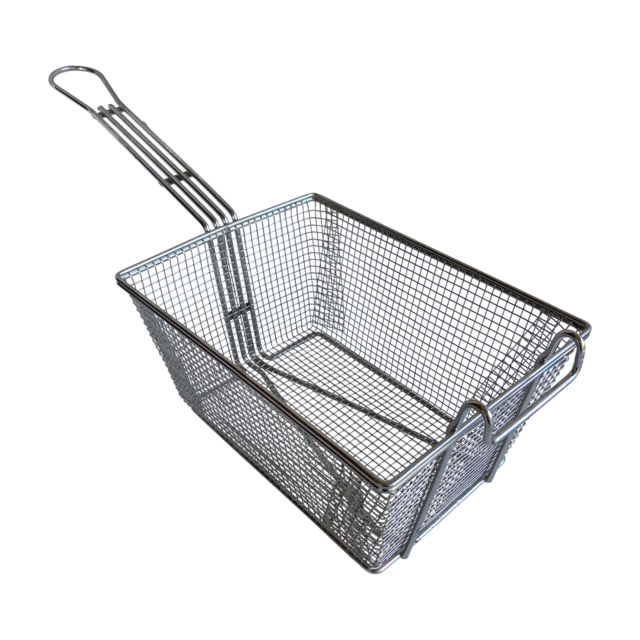 Quality Industries Basket, Fryer, 10.6" x 7.75" x 5.3" Basket Size, Stainless Steel