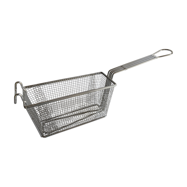 Quality Industries Basket, Fryer, 10" x 4" x 5.25" Basket Size, Stainless Steel