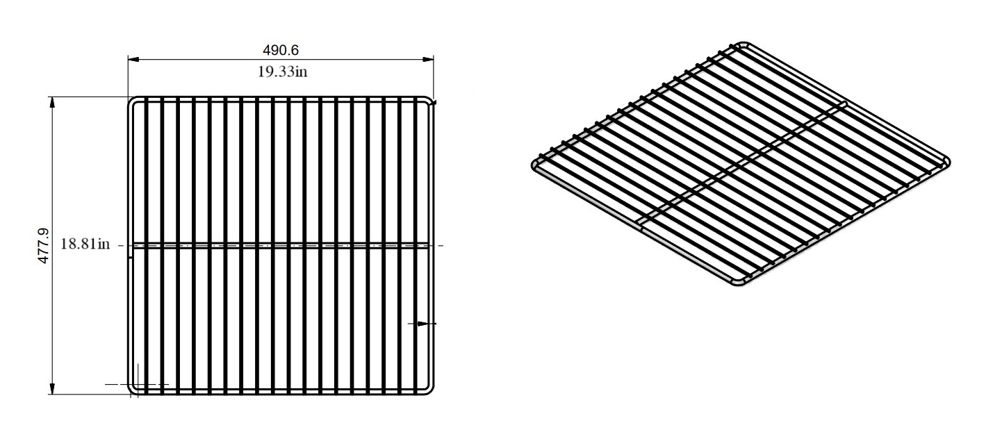 Quality Industries Wire Rack, Stainless Steel,19.33"x18.81" - Image 4
