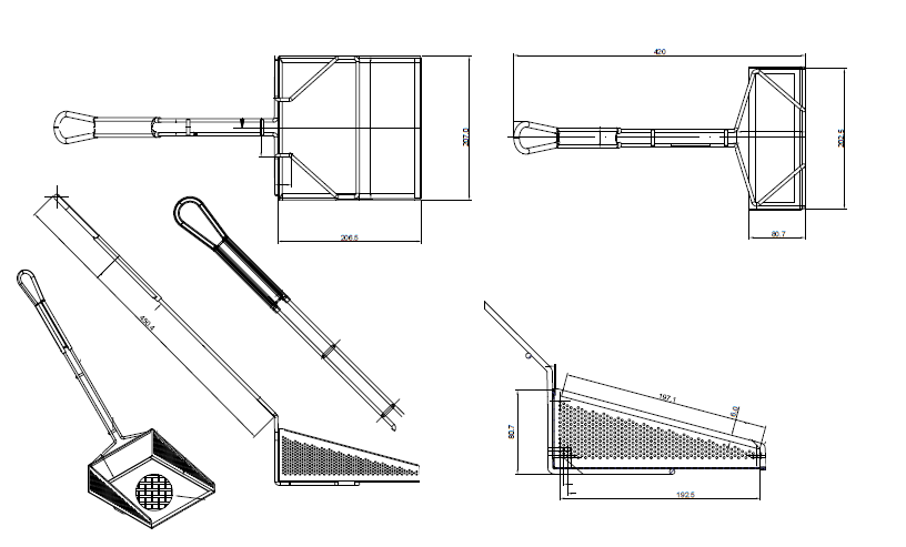 Quality Industries LJS Skimmer, Mesh 30 with Blue Handle - Image 2