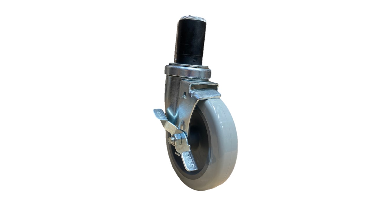 Caster 5-Inch Stem Swivel with Brake