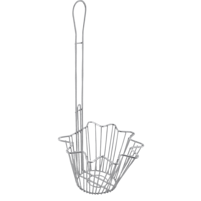 Quality Industries Basket, Fryer for Taco Salad Bowl, 7.7" x 6.9" x 5" Basket Size, Stainless Steel