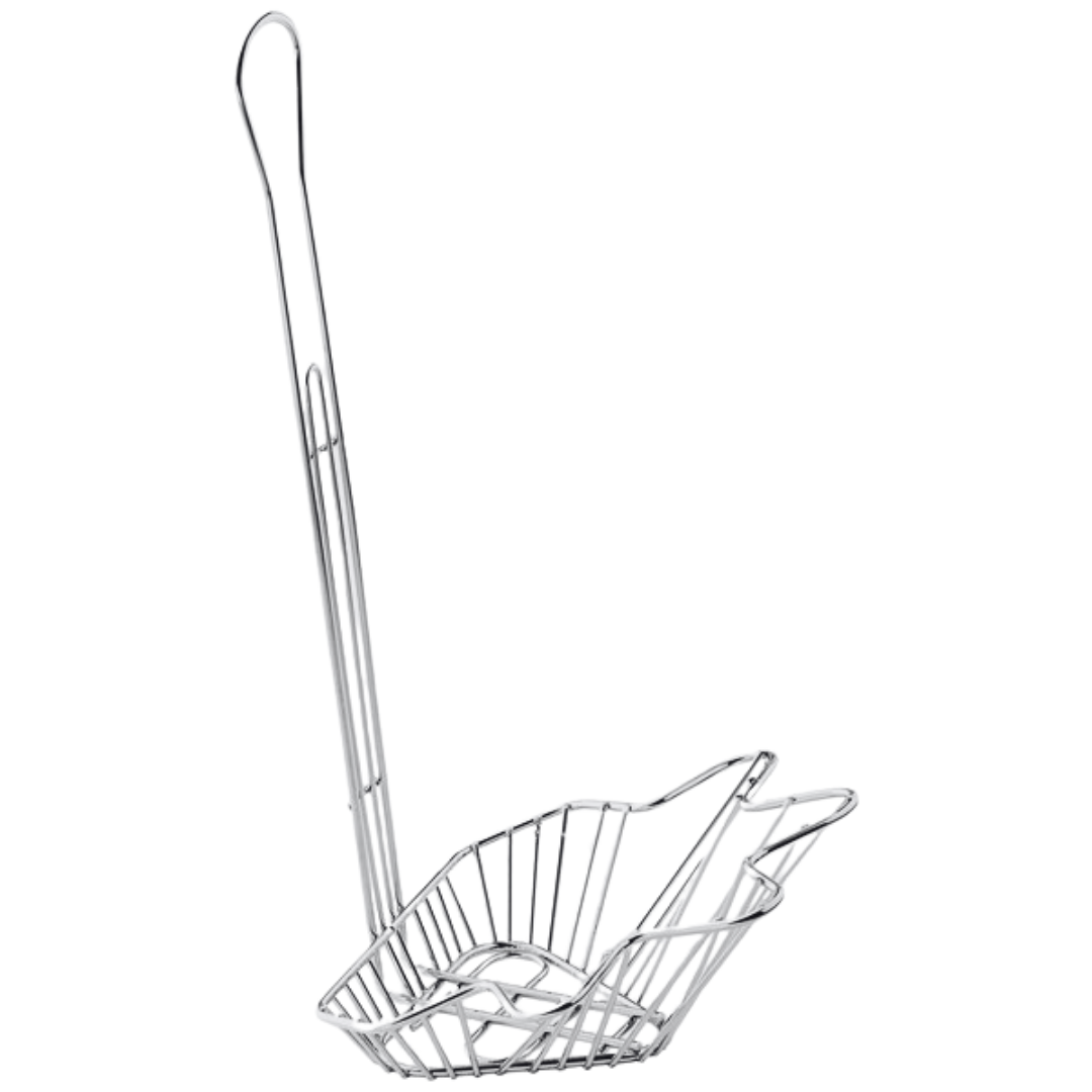 Quality Industries Basket, Fryer for Taco Salad Bowl Shell, 6.8" x 4.6" x 4.7" Basket Size, Stainless Steel