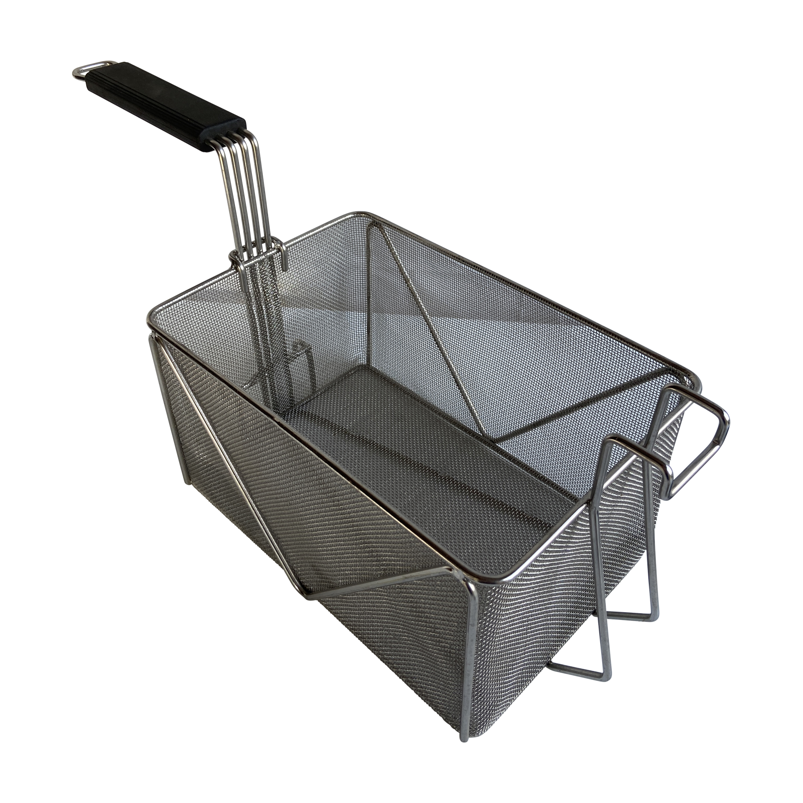 Quality Industries Pasta Basket, Stainless Steel, Black Handle, 295x200x155 (mm)