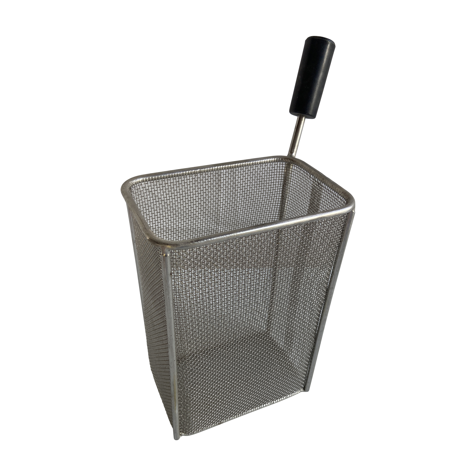 Quality Industries Pasta Basket, Stainless Steel, Black Handle, 185x90x135 (mm)