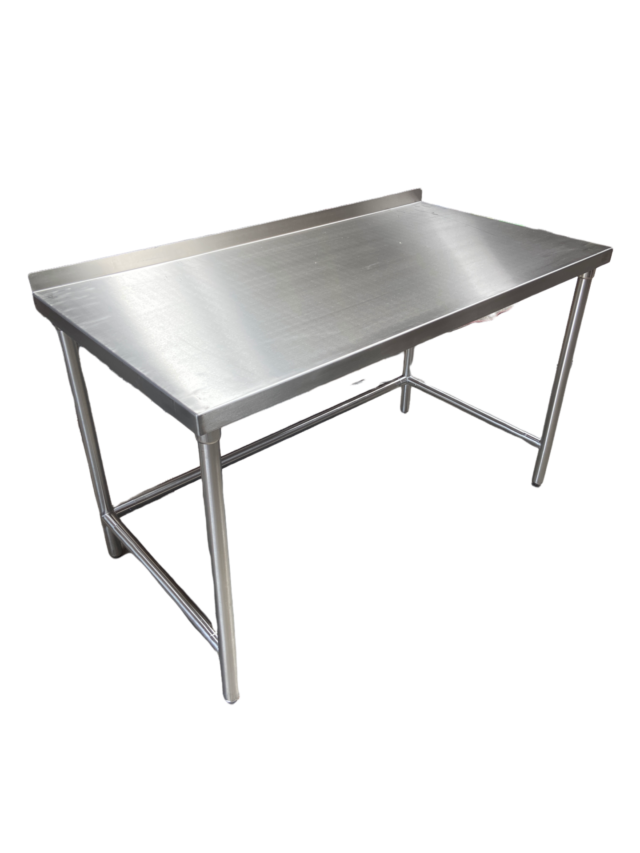 Stainless Steel Table,          48" x 30"x 35" w/ 2" Backsplash