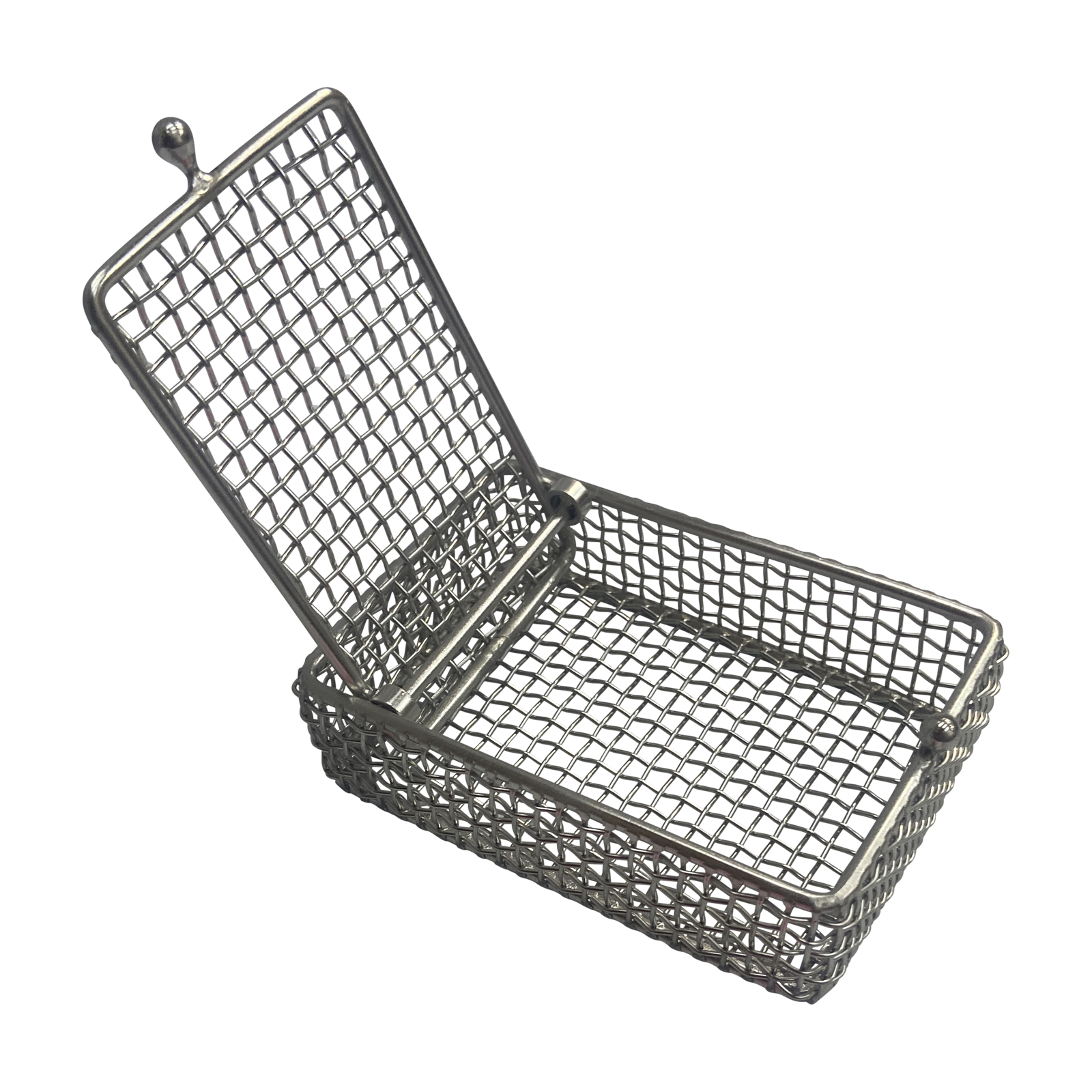 Quality Industries Mini Parts Washing Basket, Stainless Steel, Ball Clasp, 100x70x33 (mm) - Image 2