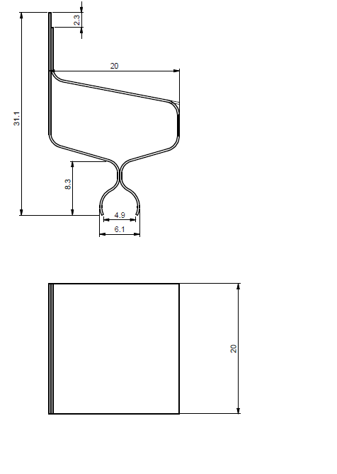 Quality Industries Sign Holder Clip