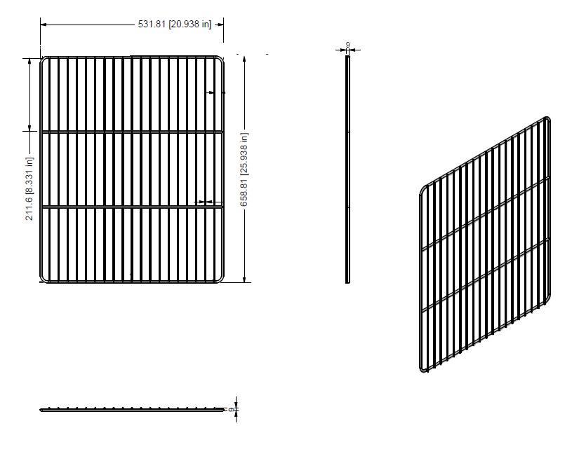 Quality Industries Oven Rack 20.938x25.938 - Image 2