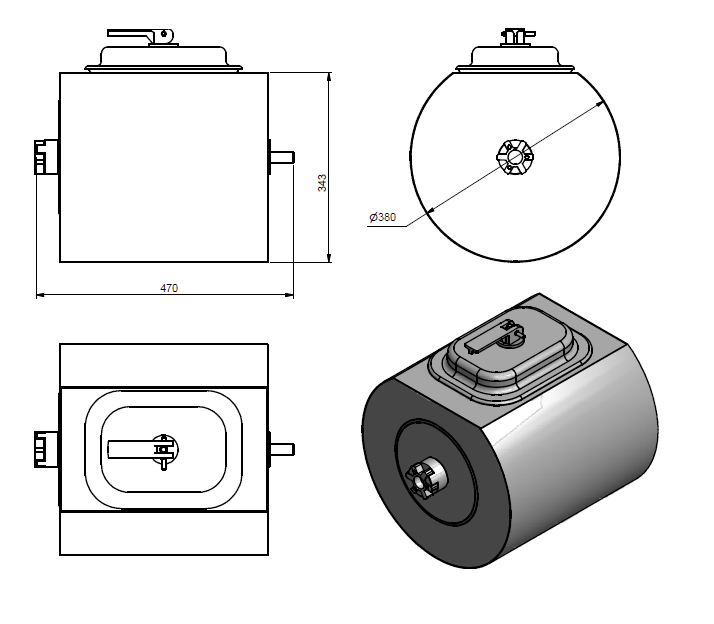 Quality Industries Marinating Drum with Lid - Image 3
