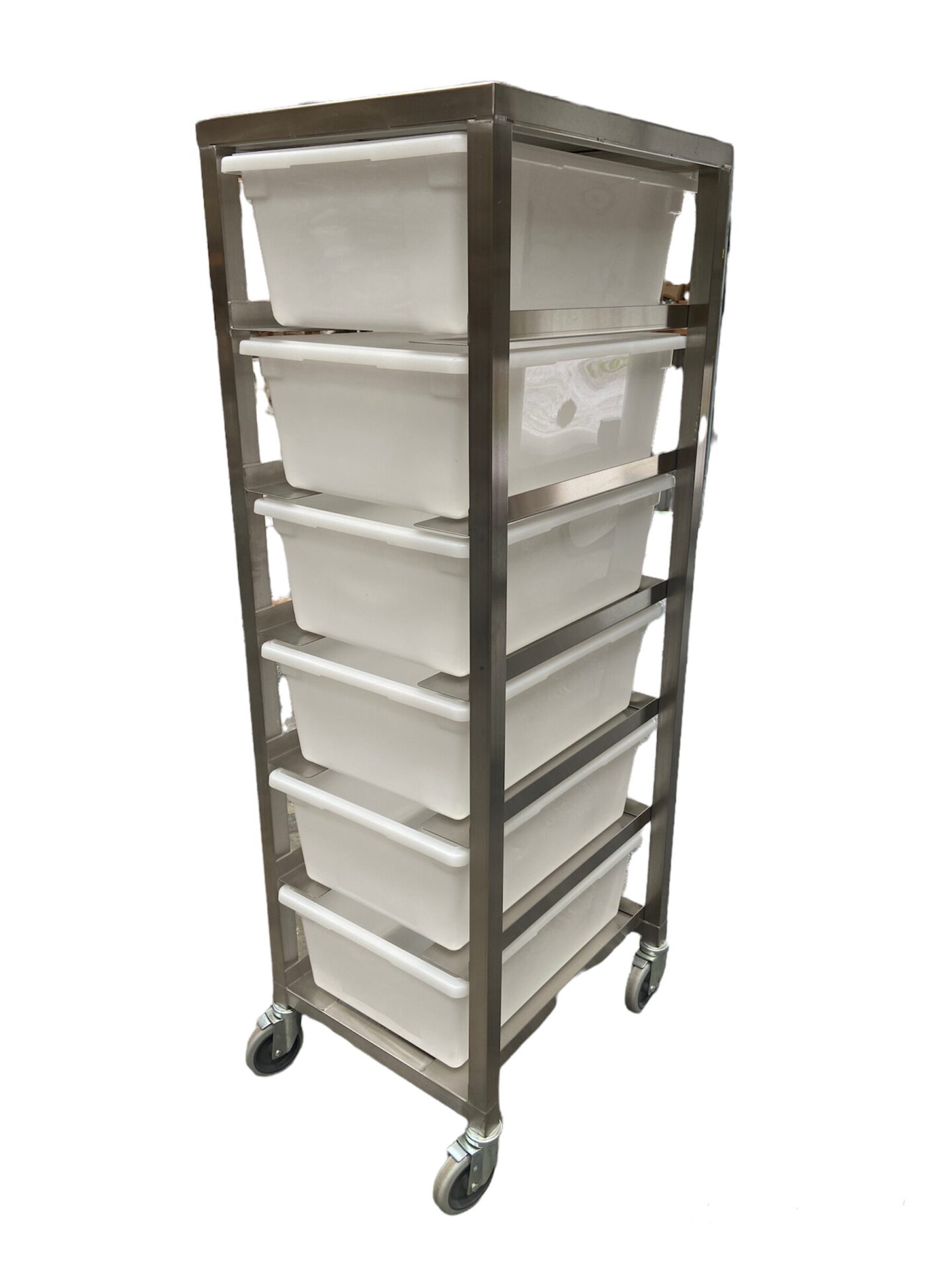 Quality Industries Rack - 21''x 26"x 8" with 6 Layers, Stainless Steel - Image 3