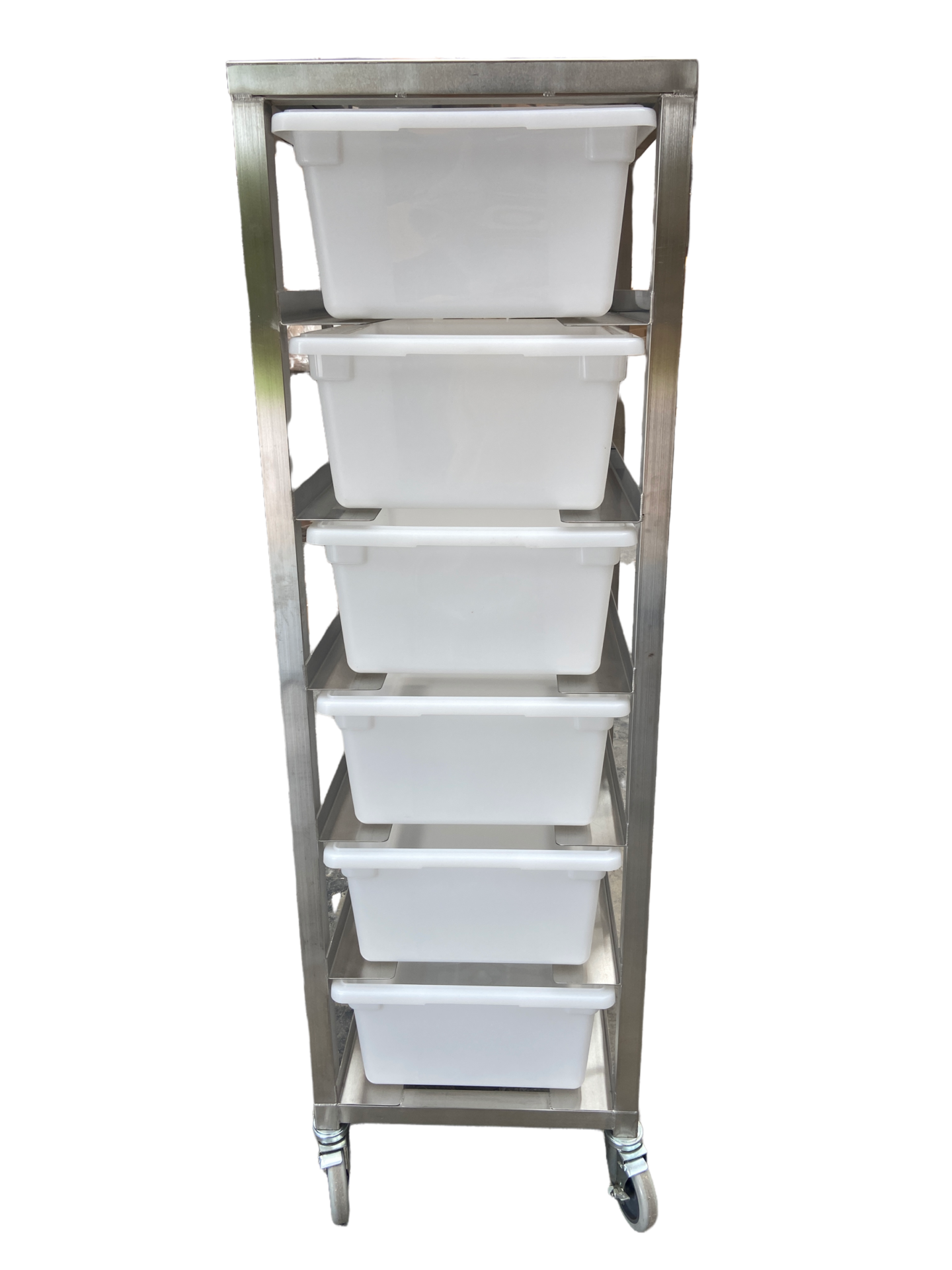 Quality Industries Rack - 21''x 26"x 8" with 6 Layers, Stainless Steel - Image 2