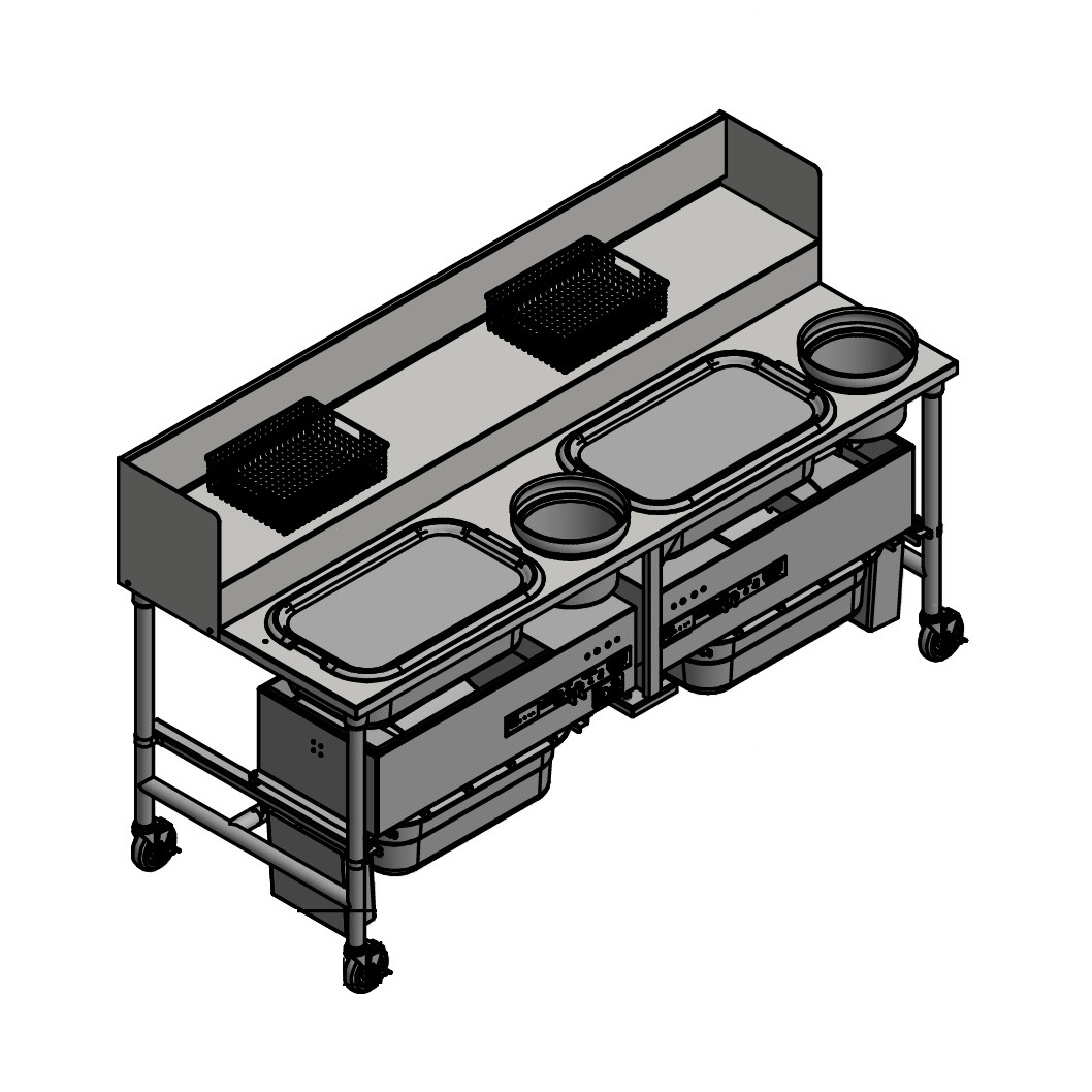 Quality Industries 81" x 32" Table with QI Sifter, 120V