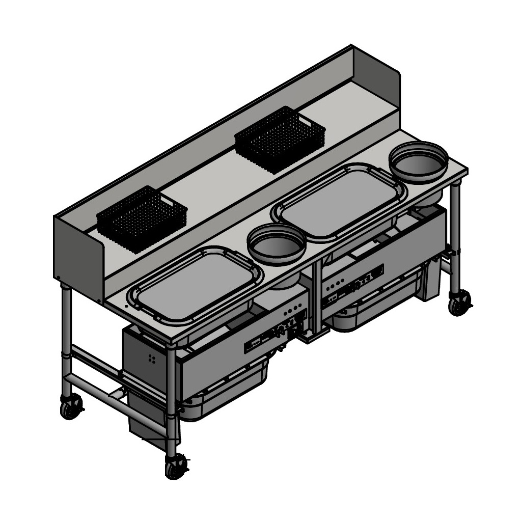 Quality Industries 81" x 32" Table with QI Sifter, 220V